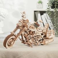 Robotime Rokr 420 PCS Cruiser Motorcicleta Kit de Bloques de Construcción de Madera DIY - details 4