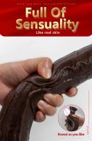 Leten-consolador largo negro de silicona suave, masturbadores vaginales, juguete erótico, Juguetes sexuales para mujeres, pareja y adultos - details 5