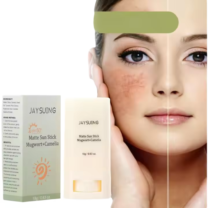 Protector solar en barra SPF50 + protección UV para prevenir quemaduras solares, protector de control de aceite, maquillaje cosmético refrescante mate coreano - 1