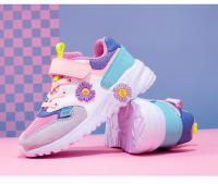 Zapatillas de tenis de moda para niños y niñas, zapatos para correr al aire libre, zapatos deportivos escolares antideslizantes, zapatos cómodos de malla transpirable, color rosa - details 23