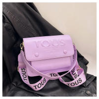 Bolso sencillo con estilo de oso español para mujer, bolso de hombro tipo bandolera versátil a la moda de seda color melocotón - details 12