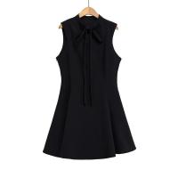 Vestido sin mangas línea A verano 2025 moda falda corta para mujer en poliéster - details 0