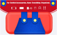 Bolsa de almacenamiento grande para Nintendo Switch, estuche protector de transporte de viaje para consola OLED Pro, accesorios para Switch - details 15