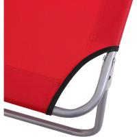Tumbona Plegable Tumbona de Jardín Exterior Reclinable con Toldo Desmontable con Ángulo Regulable Respaldo Ajustable en 4 Niveles para Terraza Piscina Patio 187x58x36 cm Marrón - details 26