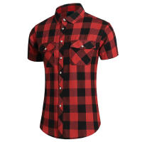 Camisa de Verano de Doble Bolsillo a Rayas Talla Grande Estilo Casual de Negocios para Hombres - details 49