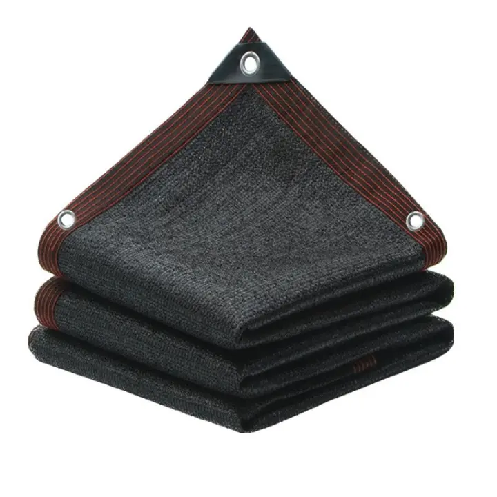 Paño de sombra Rectangular de protección solar, adecuado para exteriores, piscina, garaje, transpirable y aislado, negro - 1