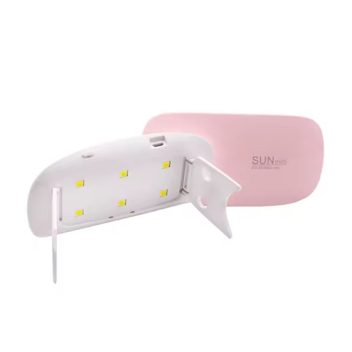 Secador de uñas de 6W, lámpara LED UV blanca y rosa, portátil, Cable USB, uso doméstico, Mini lámpara de secado de Gel UV, herramientas de manicura - 1