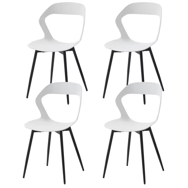 EGOONM-Juego de 4 sillas de comedor Escandinavia, muebles para comedor, silla de diseño nórdico, sillas creativas con respaldo para el hogar - 1
