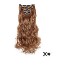 Peluca Cómoda y Transpirable Ajustable para Mujeres Juego de Extensiones de Cabello de 6 Piezas, 16 Clips para Europa, América, Cabello Largo y rizado para Comercios Exteriores, Adecuado para Viajes de Fiesta - details 20