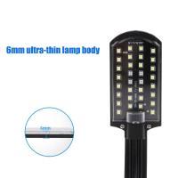 Luz de abrazadera LED para acuario con enchufe europeo, iluminación blanca y azul de alto brillo, ahorro de energía, lámpara pequeña de 32 cuentas para peceras - details 3
