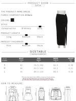2025 negro Sexy Split Simple Casual todo-fósforo Hot Street Outing Cool Mature vitalidad personalidad tendencia básica falda de mujer - details 0