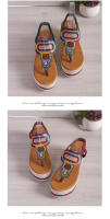 Tamaño grande para mujer, novedad de verano, sandalias coloridas con suela gruesa y tacón con diamantes de imitación - details 15