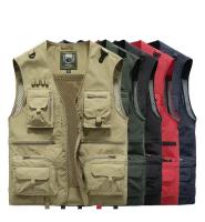 Chaleco con múltiples bolsillos para hombre, abrigo fino para fotografía, pesca, trabajo al aire libre, verano, nuevo - details 1