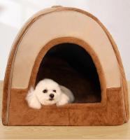 Cama cálida cerrada para perros pequeños y medianos, cueva impermeable plegable, casa extraíble, nido para gatos, cesta, suministros para mascotas - details 4