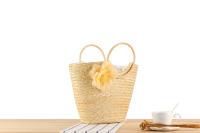 Enredadera tejida a mano con flores de gran capacidad, bolsa de hierba de mano, playa Ha, nueva - details 4