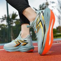 Zapatos deportivos para hombre, zapatillas ligeras de malla plana para correr, zapatos informales con cordones de alta calidad para caminar al aire libre para hombre - details 10