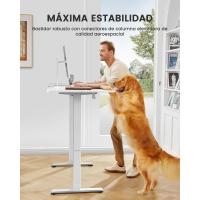 Escritorio Elevable Eléctrico Mesa Ajustable en Altura 120x60 cm Mesa de Oficina con Panel Inteligente de 4 Memorias Escritorio con Gancho para Mochila y Tablero Ensamblaje (Marrón Vintage) - details 17
