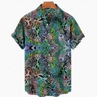 Camisas de Verano de Manga Corta Estilo Surfista, Talla Grande, Tatuaje de Animal, Moda Hawaiiana, Playa, 2024 - details 5
