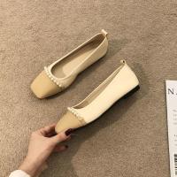 Nuevos Zapatos Planos Cuadrados con Perlas Estilo Francés Antideslizante Casual para Mujeres - details 6