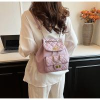 Mochila de mujer con cadena de rombos 2025 nueva mochila versátil de moda de primavera mini mochila - details 51