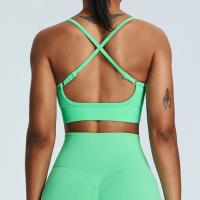 Sujetadores deportivos sin espalda cruzados con top de yoga para mujer - details 9