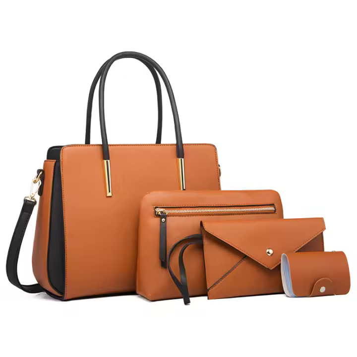 Conjunto de cuatro piezas a juego con el color de la moda, bolso para madre e hijo, bolso de hombro de mensajero fresco, bolso - 1