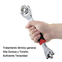 Llave de vaso universal de acero cromo vanadio, herramienta multifuncional con cabeza giratoria de 360 grados, 52 en 1 - details 1