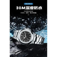 Nuevo Reloj con banda de acero y calendario luminoso de cuarzo para hombre con diseño de loro - details 1