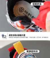 Deportes ligeros para niños, nuevos zapatos para correr de algodón térmico con hebilla giratoria, calzado informal para niños - details 2