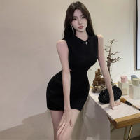 Vestido de noche corto estilo francés de gama alta temperamento sin espalda socialité vestido de nicho de lujo ligero de verano para mujer - details 8