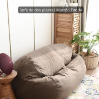 Funda Puff 120cm Peluche Lavable en Lavadora - CubreSofá Lujo para Adultos y Mascotas | Tela Impermeable Antimanchas | Sin Relleno + 3 Plazos Klarna | Certificado Anti-Alergias - details 11