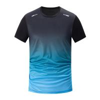 Paquete de 4/1/2 ropa deportiva de secado rápido con gradiente para hombres, ocio para adolescentes, Joker, manga corta, varios tamaños, colores mezclados, para correr y Fitness - details 4