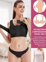 Sujetador De Postoperatorio Para Mujer, Camiseta Sin Mangas De Compresión Con Cierre Frontal, Sujetador Deportivo De Yoga Con - details 0