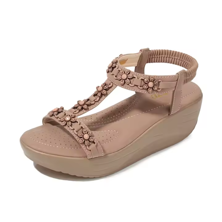 Sandalias de Tacón de Verano 2025 para Mujer Zapatos Deportivos Cómodos con Correa de Tobillo Ajustable Diseño Exclusivo para Paseos Urbanos y Vacaciones - 1
