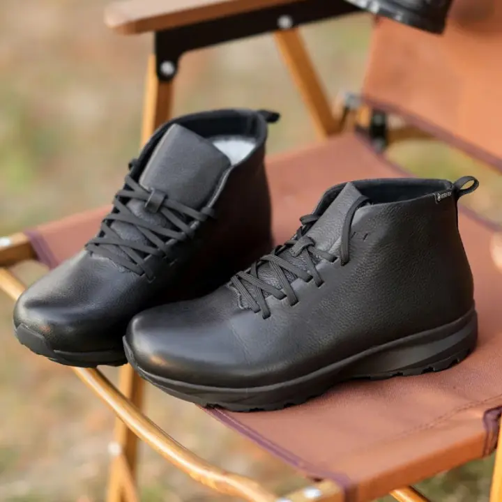 Botas Cálidas Cortas para Hombres de Lana Resistentes al Frío Impermeables a Prueba de Nieve Zapatos de Algodón Casuales para Uso al Aire Libre - 1