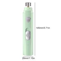 Electric Dogs Nail Grinder with LED Light Polisher Wheel Pet Nail Clipper USB Rechargeable Pet Nail Trimmers Suit for Cat or Dog - details 15