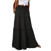 Falda Maxi con Volantes Vintage de los 90 Estilo Boho de Cintura Alta con Paneles Superpositos - details 4