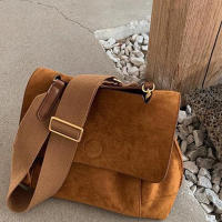 Bolso de hombro de diseñador para mujer, bolso de gran capacidad en piel sintética, estilo informal con correa cruzada, bolsos de mensajero - details 11
