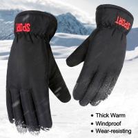 Guantes cómodos de invierno a prueba de viento, manopla impermeable para Snowboard y nieve al aire libre, manopla de manga larga - details 5