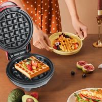Minimáquina eléctrica para hacer gofres, aparato de cocina con calefacción de doble cara, molde para gofres para desayuno - details 6