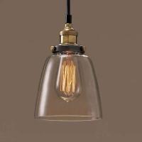 Lámpara de dormitorio moderna para Loft nórdico, luces colgantes clásicas de ámbar gris claro, accesorios de iluminación colgantes de cristal para comedor - details 4