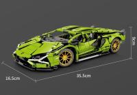 Bloques de construcción de coche deportivo de carreras de alta tecnología, modelo de carreras famoso, juguetes para niños, regal - details 0