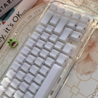 Tecla de seda transparente para teclado mecánico Cherry MX, perfil OEM, 130 teclas, incluida la espaciadora - details 2