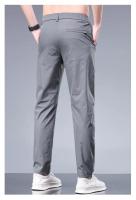 Pantalones de Seda de Hielo de Verano Cintura Elástica Recta Transpirables para Hombres - details 6