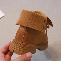 Botas cortas antideslizantes para niñas, zapatos de cuero, informales, versátiles, elegantes, estilo coreano, fondo suave, Otoño, 2024 - details 9