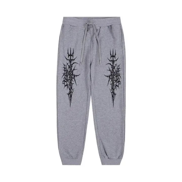 Ropa casual con cintura estampada para hombre para deportes y ocio Pantalones de jogging puros - 1