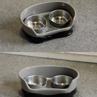 Cuenco para perros de acero inoxidable con deflector, cuenco para comer y beber agua, cuenco de alimentación extraíble, cuenco de agua a prueba de desorden, gran capacidad - details 1