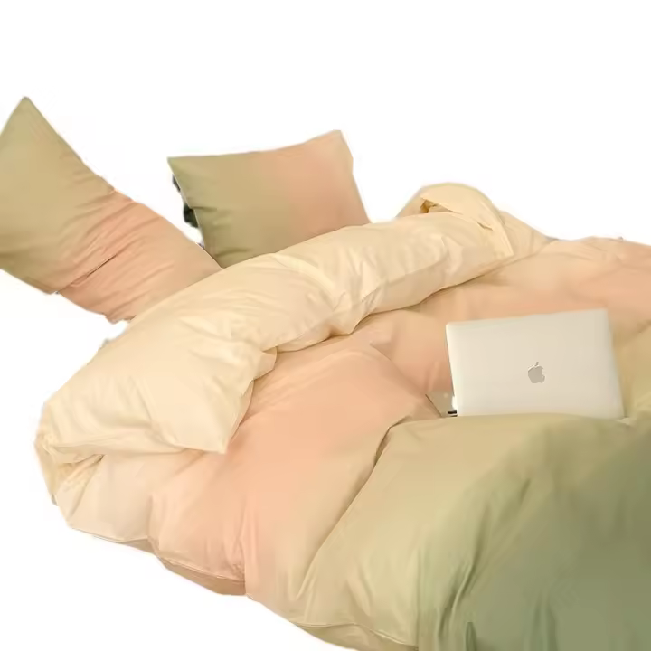 Juego de cama de tres piezas de regalo, funda de edredón de algodón con aloe vera, juego de cuatro piezas de sábanas - 1