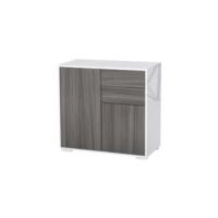 Banco de Almacenamiento de Madera de Pino Diseño Elegante con 2 Armarios Cerrados y 2 Cajones de Patas Elevadas Ideal para Cocina Dormitorio Entrada Multicolor - details 9