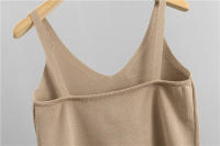 Nuevo En 2023 Conjunto De Moda Para Mujer 3 Piezas Vest Top + Chaqueta De Cremallera Larga + Pantalones Con Cintura Elástica Traje De Pista Tejido - details 12